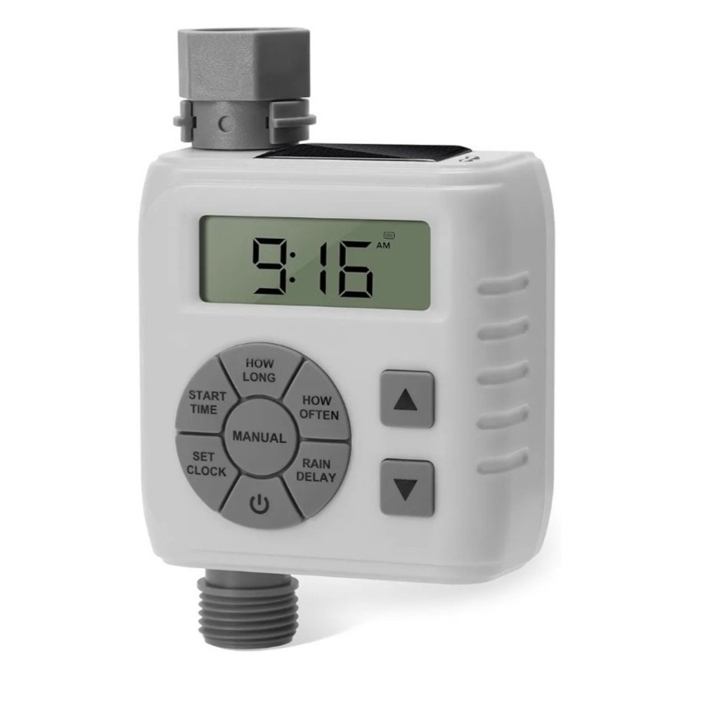 Sprinkler Timer Programmable Irrigation Water Timer for Garden Hose Solar/Batt